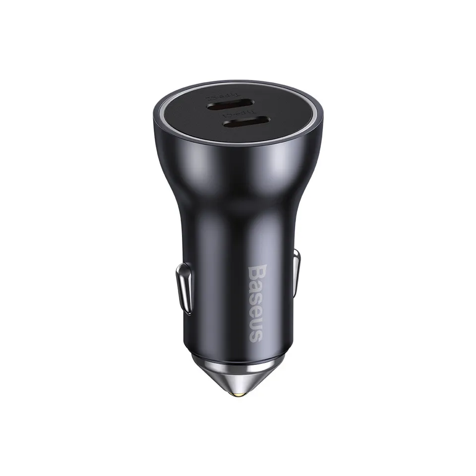 baseus-dual-usb-c-car-charger-60w image 1