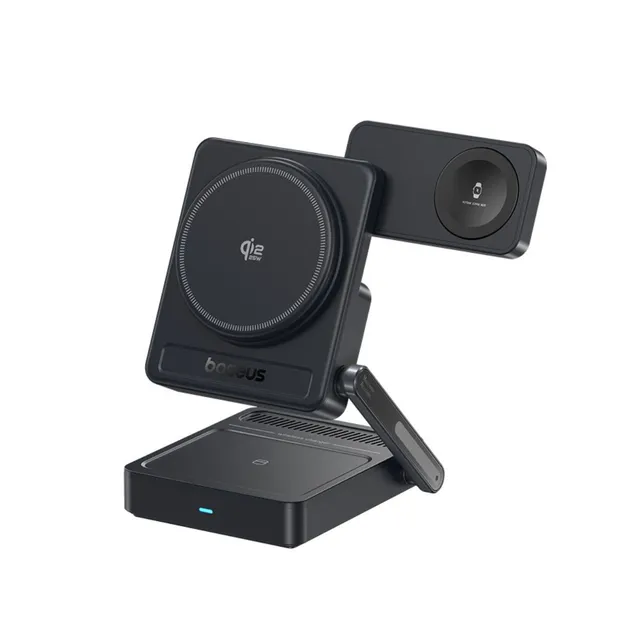 baseus-picogo-af21-3-in-1-qi2-2-wireless-charger-25w-for-phone-watch-and-earbuds image 1