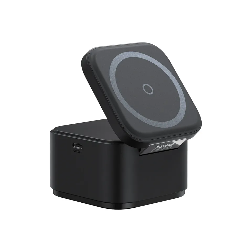 baseus-magpro-2-in-1-magnetic-wireless-charger-25w image 1