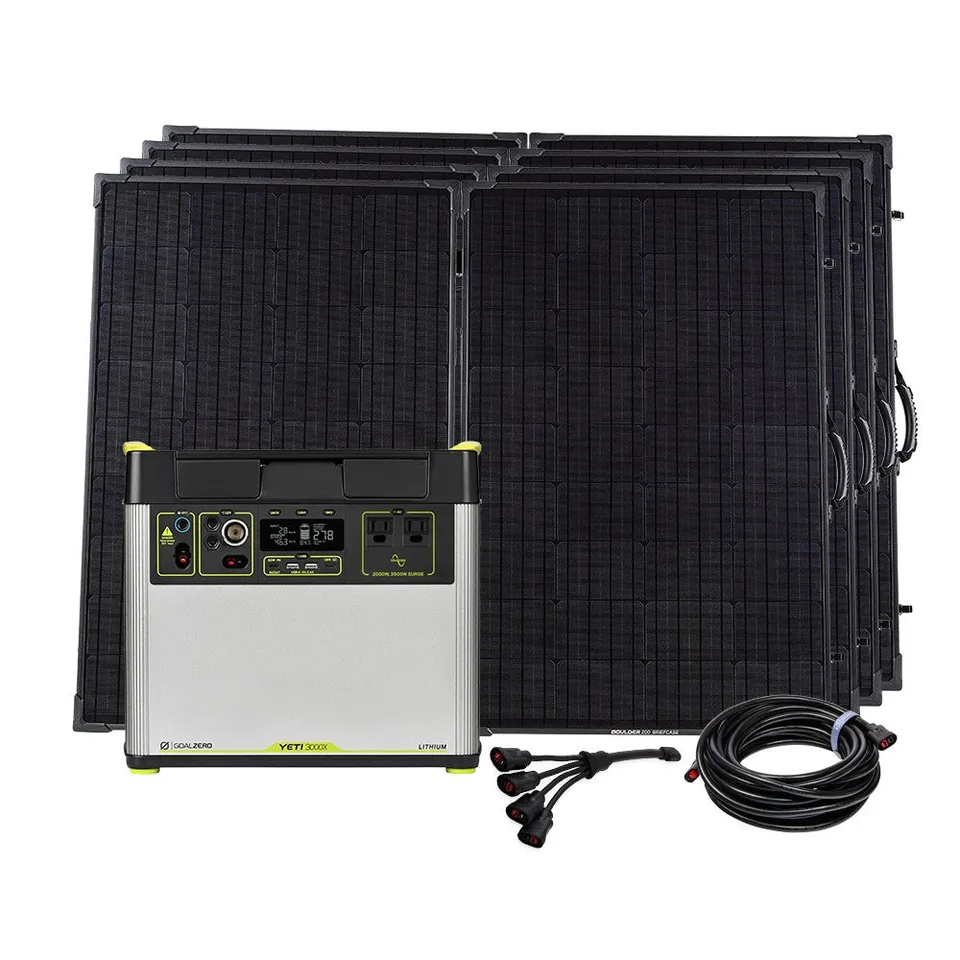 goal-zero-yeti-3000x-4-boulder-200-briefcase-solar-generator-kit image 1