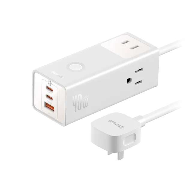 baseus-powercombo-pro-6-port-power-strip-with-40w-usb-c-3-ac-2-usb-c-1-usb-a image 1