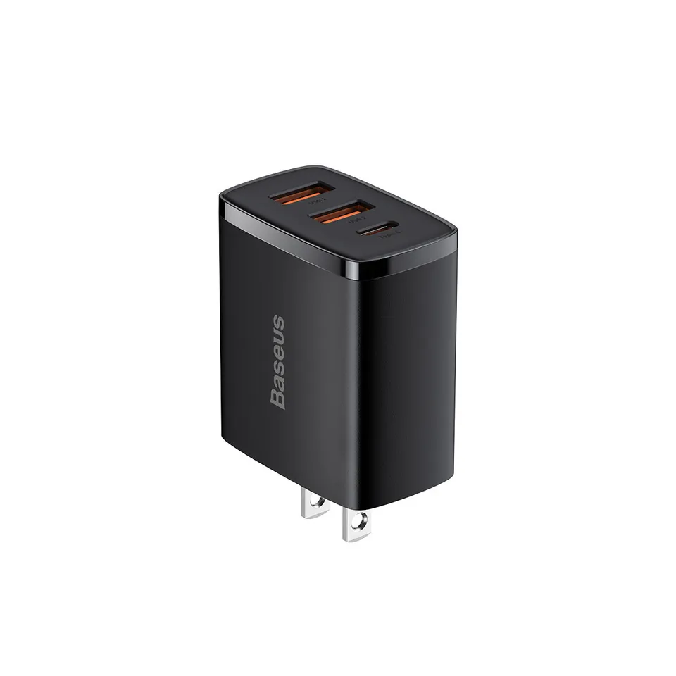 baseus-compact-3-port-30w-fast-charger-with-power-delivery image 1