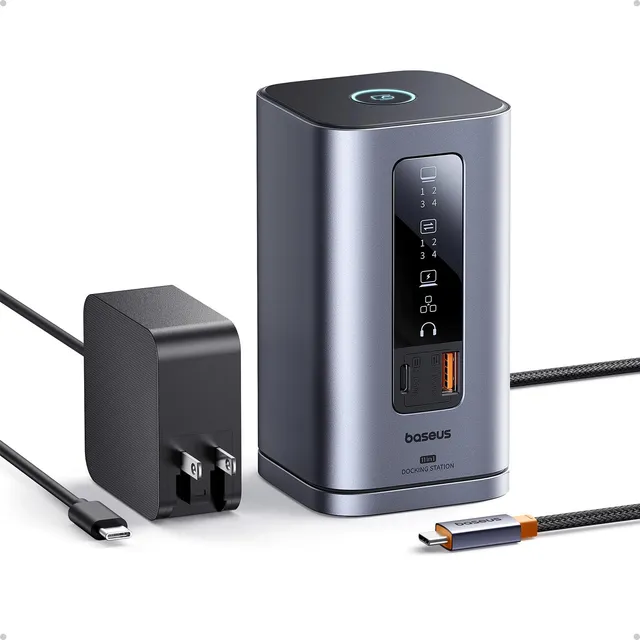baseus-spacemate-11-in-1-usb-c-docking-station-with-triple-4k-display-100w-pd image 1