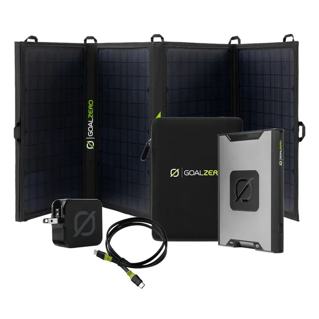 goal-zero-sherpa-100ac-nomad-50-solar-panel-complete-kit image 1
