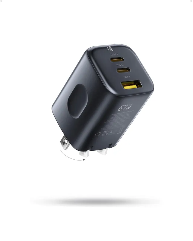 baseus-picogo-67w-usb-c-charger-smallest-3-port-fast-charging-wall-block-with-fo image 1