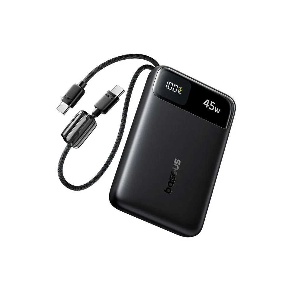 baseus-enerfill-fc11-45w-10000mah-power-bank-with-dual-built-in-usb-c-cables image 1