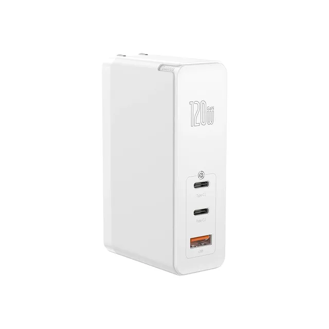 baseus-gan2-pro-120w-3-port-usb-c-fast-wall-charger image 1