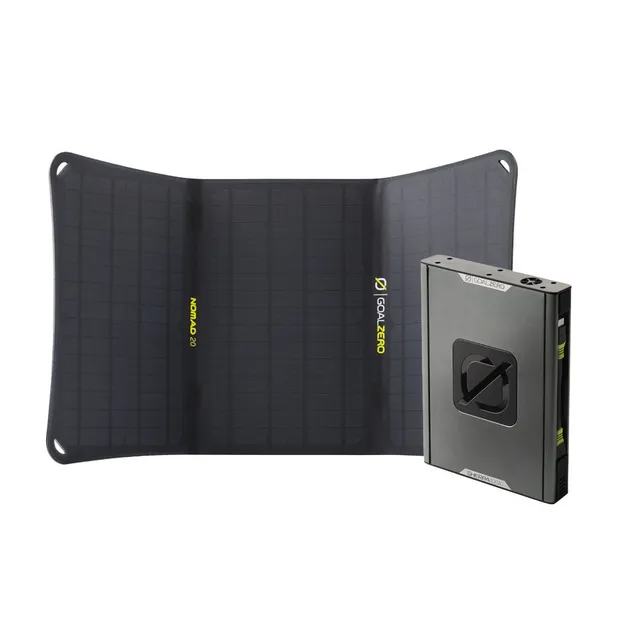 goal-zero-sherpa-100ac-nomad-20-solar-kit image 1