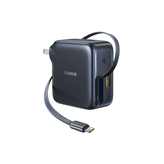 baseus-enercore-cj11-fast-charger-with-retractable-cable-2c-u-100w-gan-wall-char image 1
