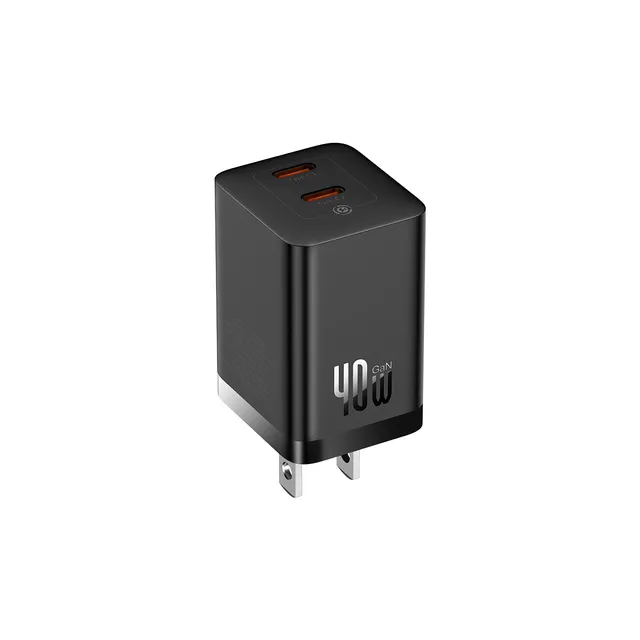 baseus-gan5-pro-dual-usb-c-fast-charger-40w-smart-power-split-for-multiple-devic image 1