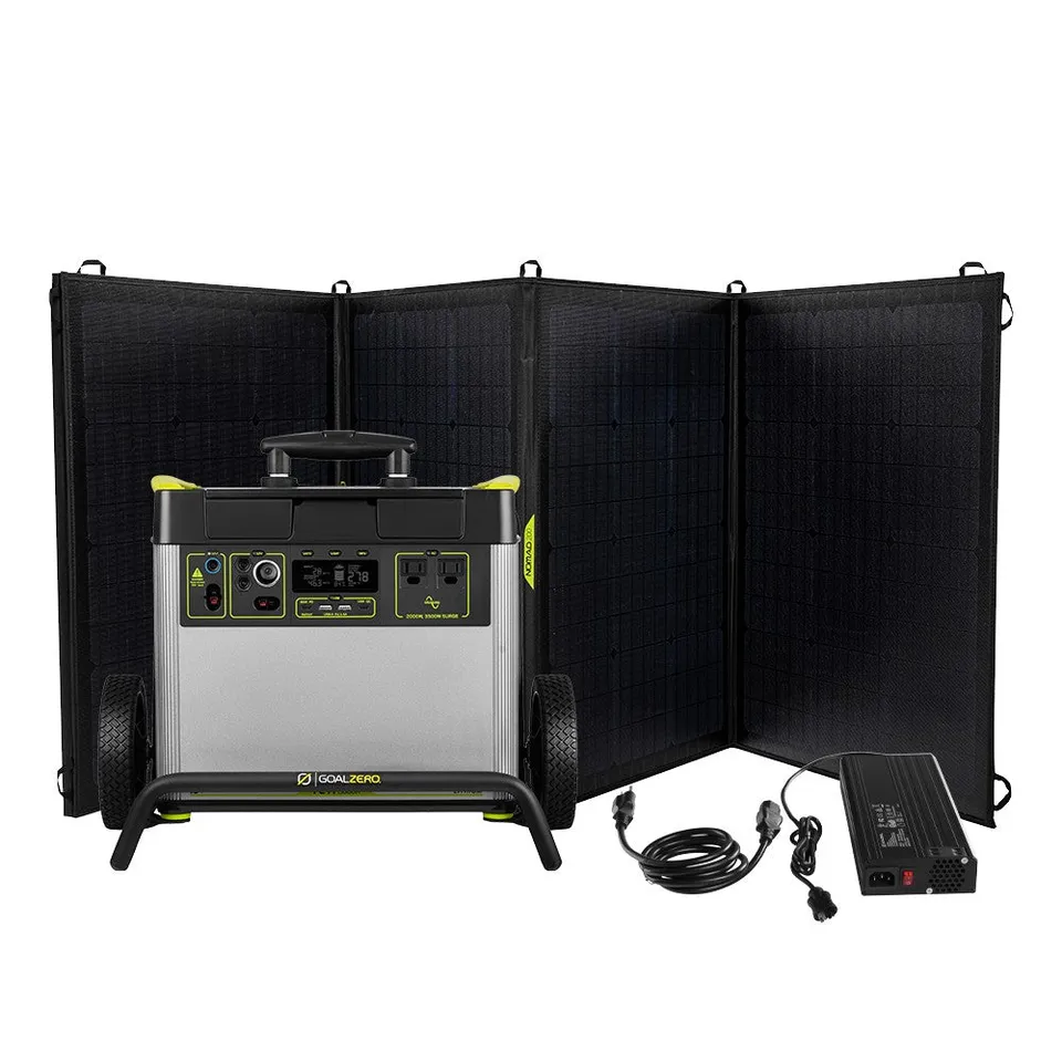 goal-zero-yeti-3000x-3-nomad-200-solar-generator-2000w-power-station-with-600w-s image 1