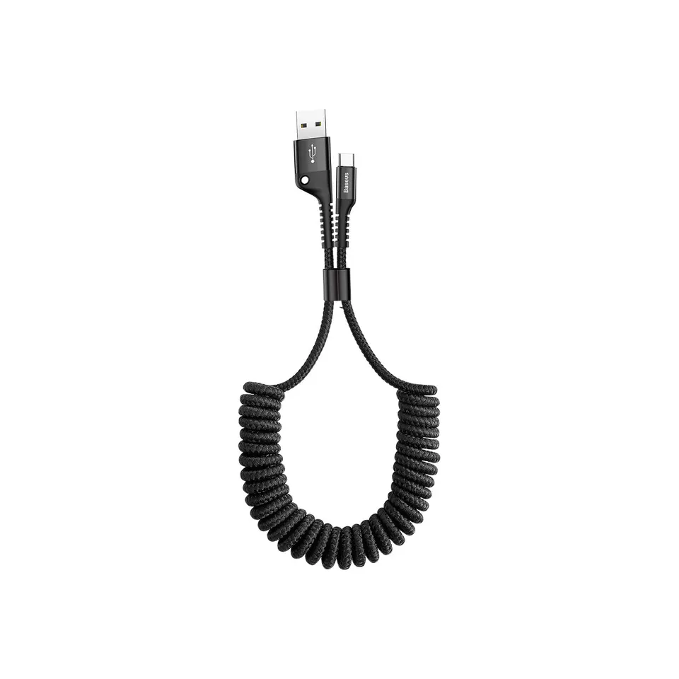baseus-fish-eye-usb-c-spring-cable-2a-3-3-ft-nylon-braided image 1
