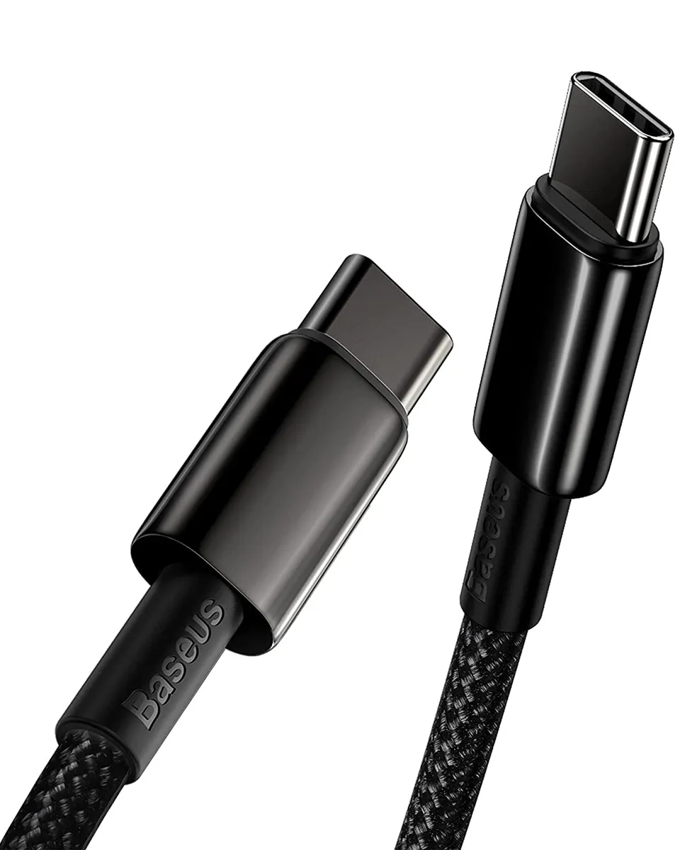 baseus-100w-usb-c-to-usb-c-cable-5a-20v-pd-fast-charging-zinc-alloy-nylon-braide image 1