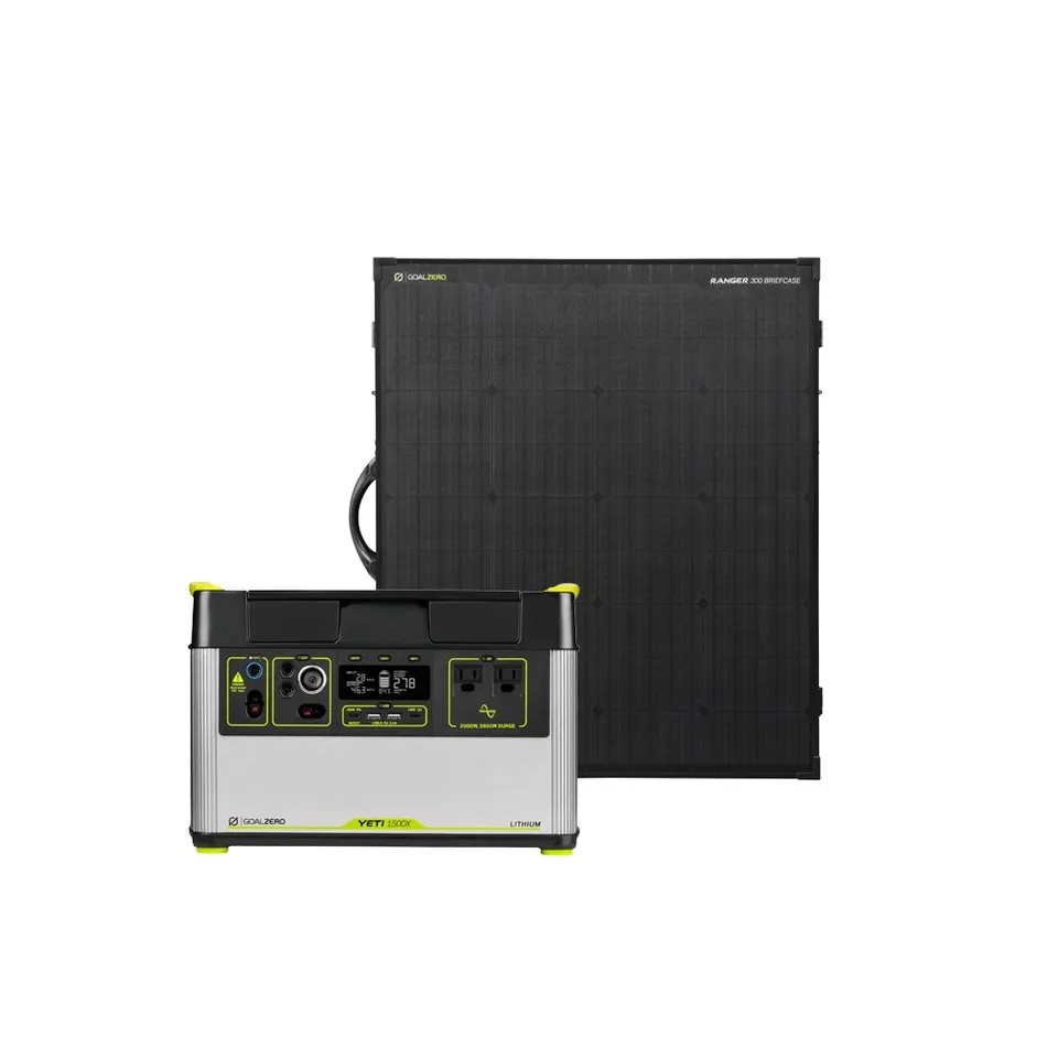 goal-zero-yeti-1500x-ranger-300-briefcase-solar-generator-open-box-300w-portable image 1