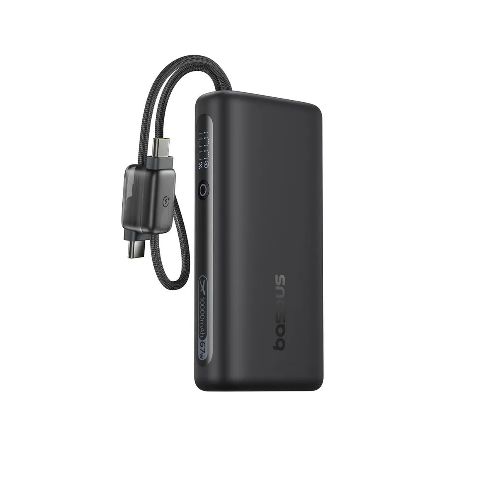baseus-enerfill-fc41-67w-10000mah-power-bank-with-dual-built-in-cables-and-smart image 1