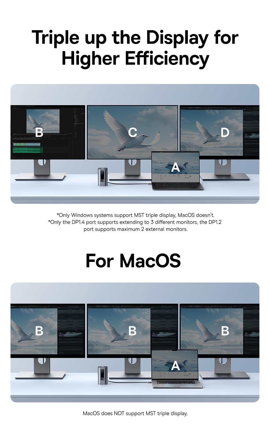 baseus-spacemate-11-in-1-usb-c-docking-station-with-triple-4k-display-100w-pd image 8