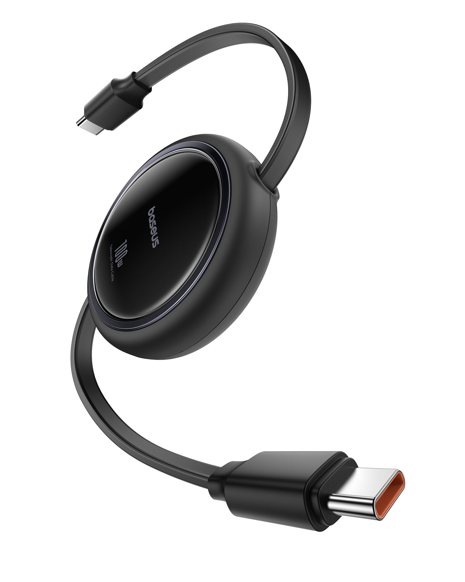 baseus-100w-retractable-usb-c-to-usb-c-cable-4-stage-length-preset-5a-fast-charg image 1