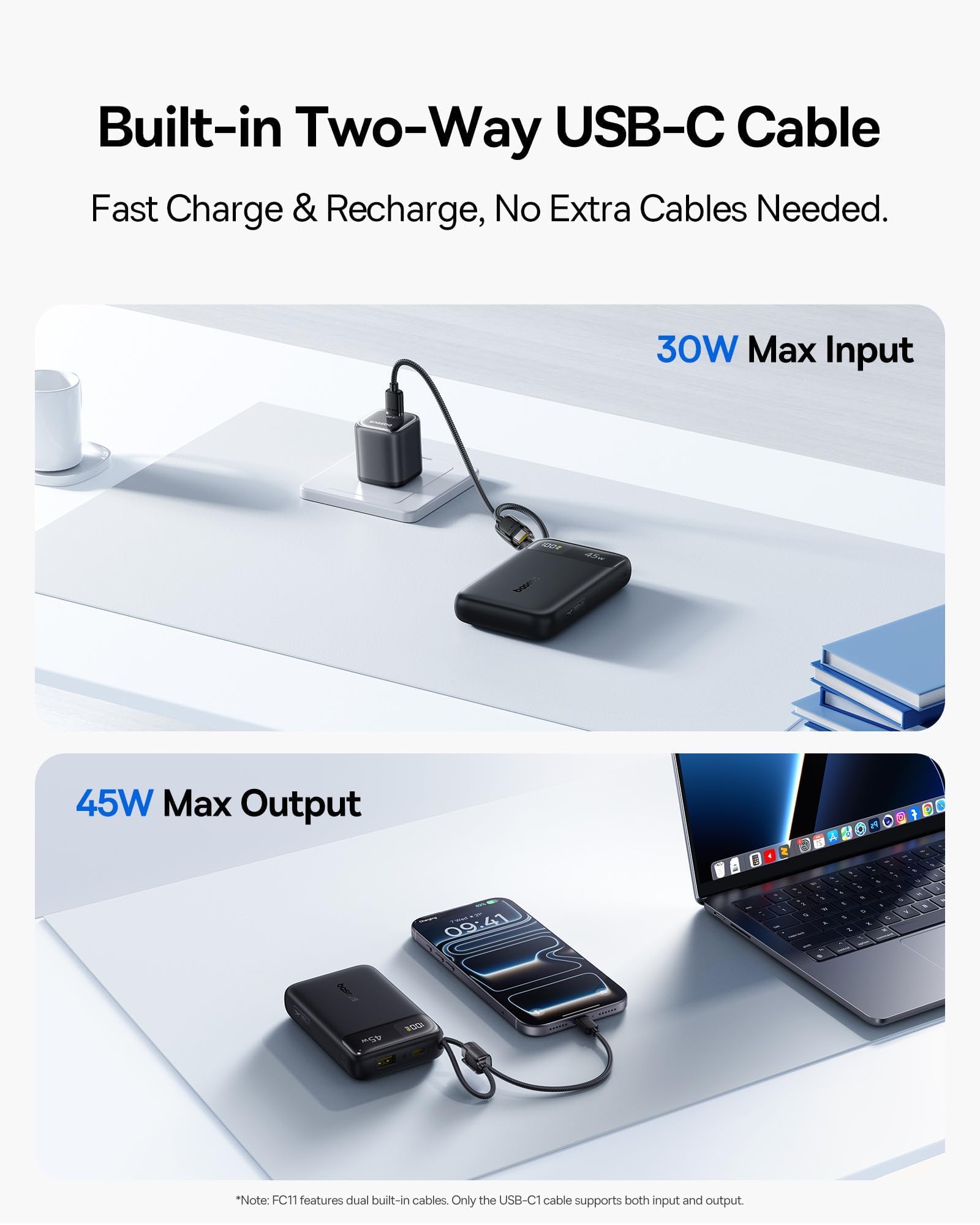 baseus-20000mah-compact-portable-charger-45w-with-dual-built-in-usb-c-cables-ccc image 7