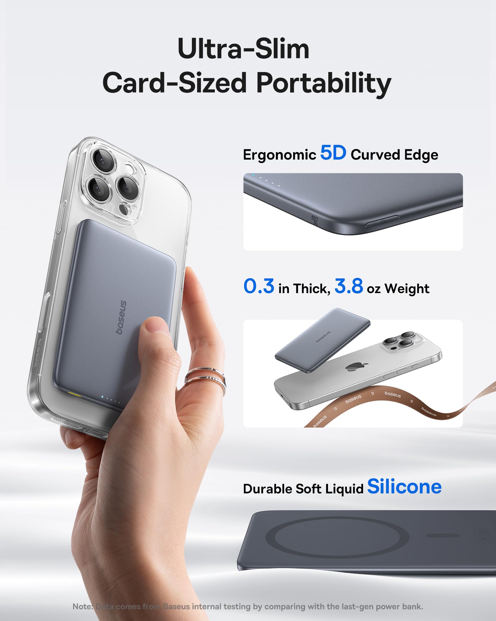 baseus-picogo-5000mah-magsafe-power-bank-0-3-ultra-slim-card-size-magnetic-wirel image 2