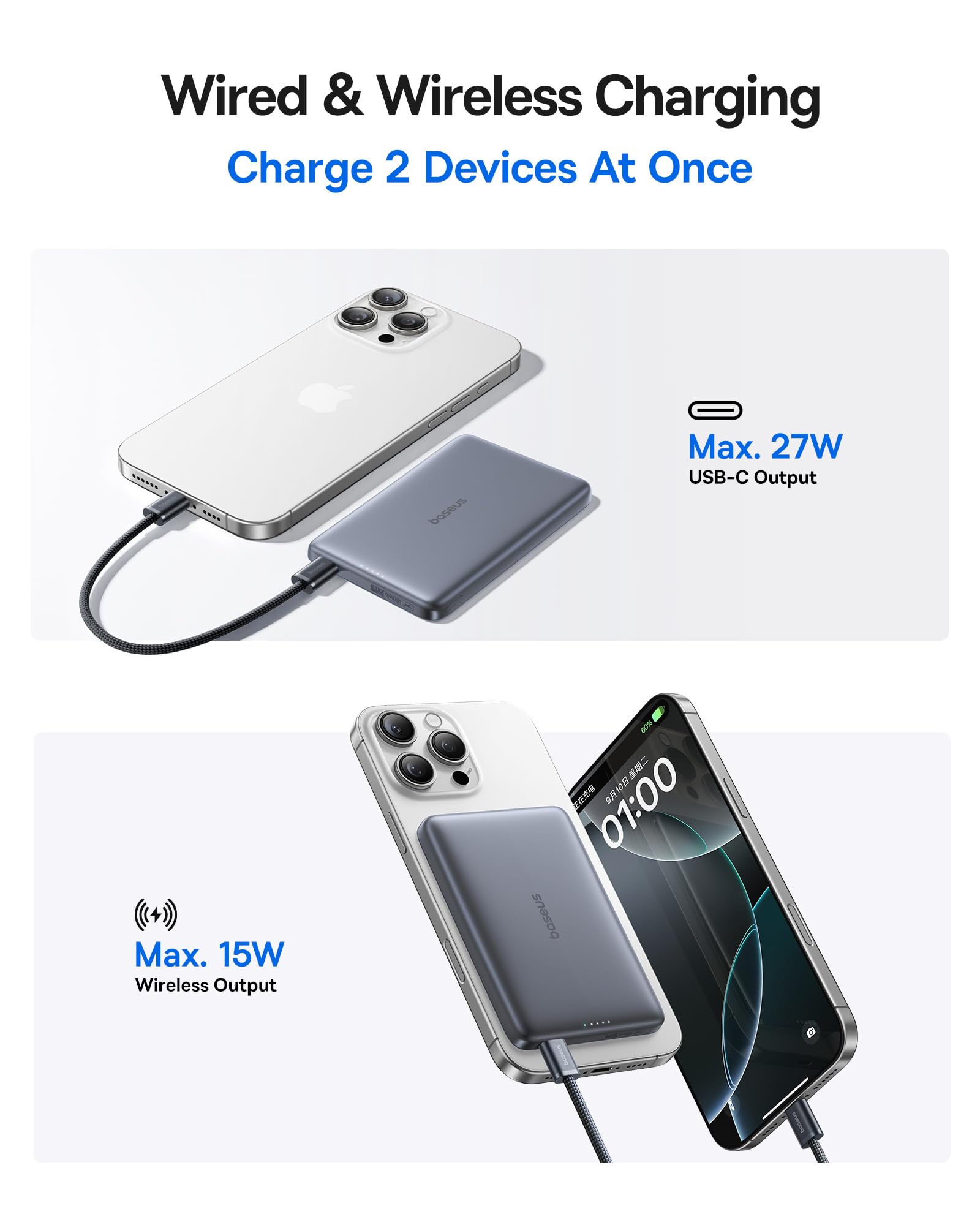 baseus-picogo-magsafe-portable-charger-qi2-15w-0-5-ultra-slim-10000mah-magnetic- image 5