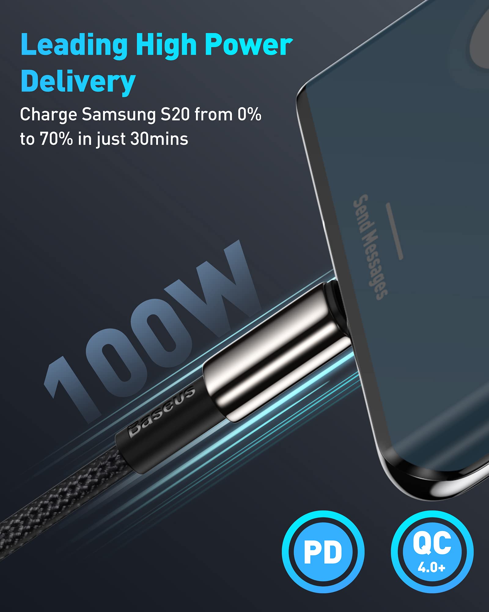 baseus-100w-usb-c-to-usb-c-cable-5a-20v-pd-fast-charging-zinc-alloy-nylon-braide image 2