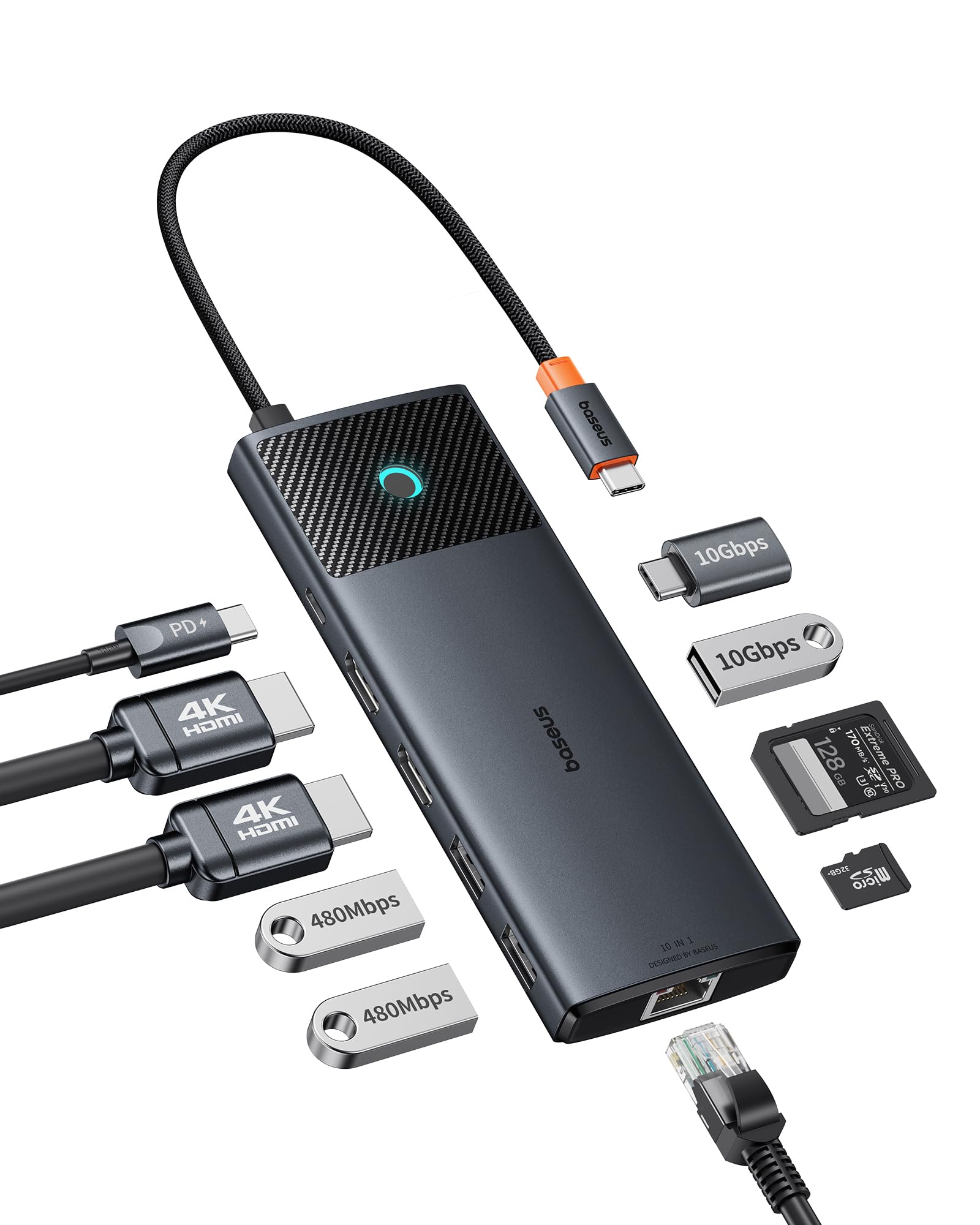 baseus-9-in-1-usb-c-docking-station-dual-monitor-4k-120hz-1000mbps-ethernet-85w- image 8