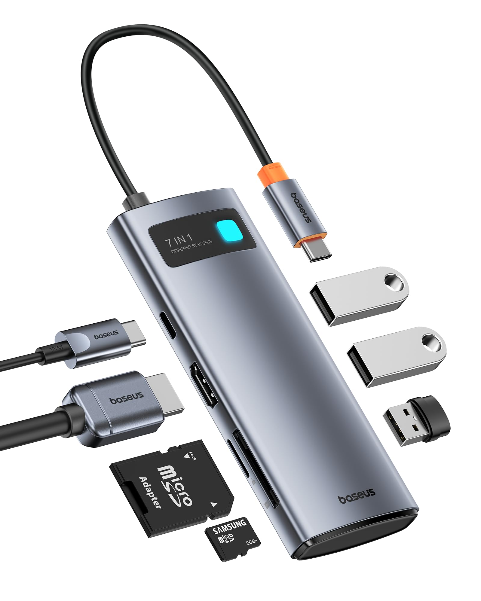 baseus-9-in-1-usb-c-docking-station-dual-monitor-4k-120hz-1000mbps-ethernet-85w- image 7
