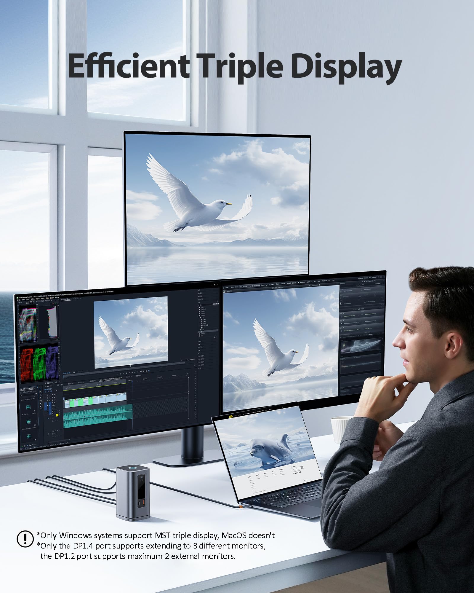 baseus-spacemate-11-in-1-usb-c-docking-station-triple-display-4k-10gbps-usb-100w image 3
