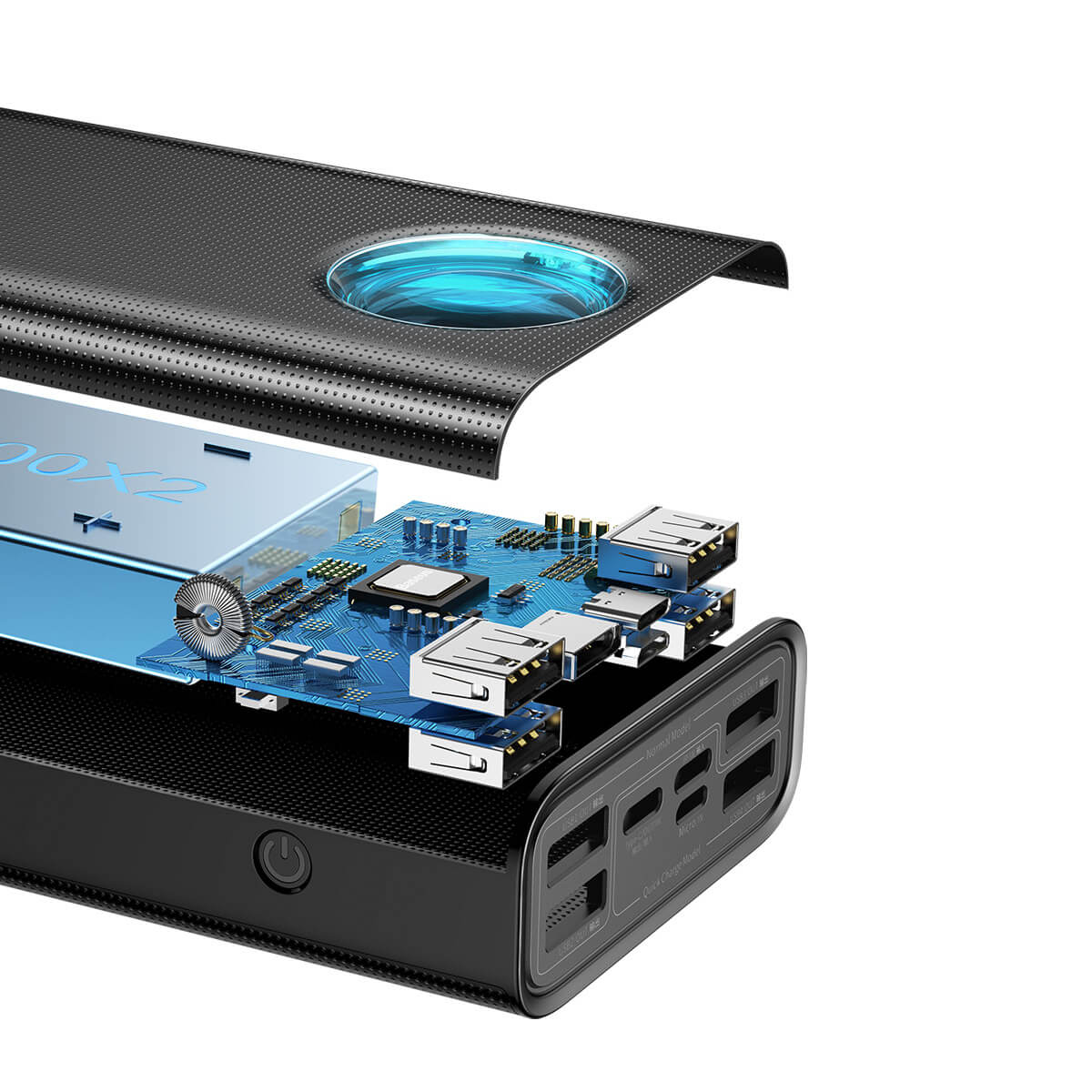 baseus-amblight-power-bank-65w-30000mah-with-led-display-and-5-output-charging image 4