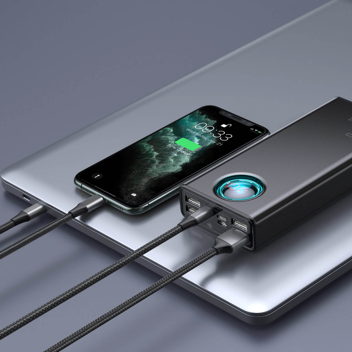 baseus-amblight-power-bank-65w-30000mah-with-led-display-and-5-output-charging image 8