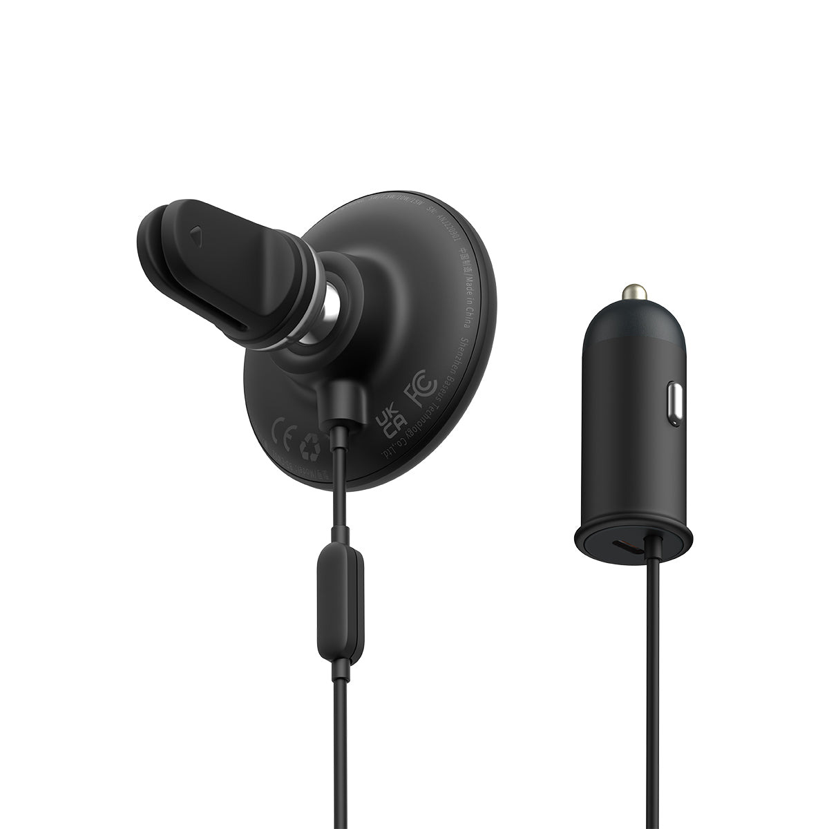 baseus-cw01-15w-magsafe-wireless-car-mount-charger-with-40w-adapter image 2