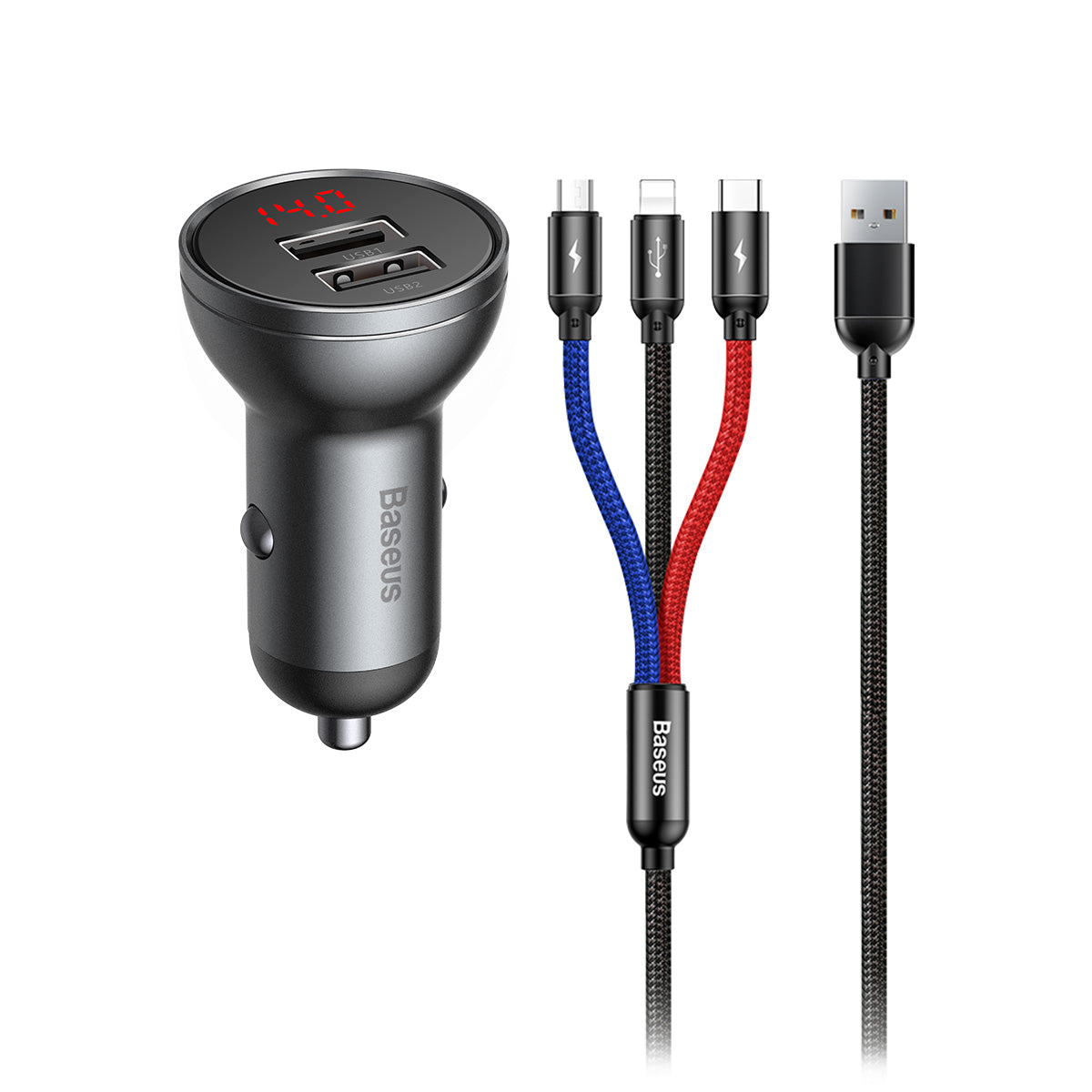 baseus-dual-usb-a-car-charger-24w-4-8a-with-voltage-display image 7