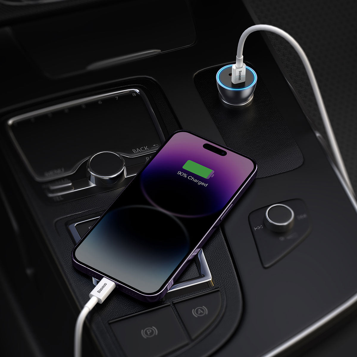 baseus-dual-usb-c-car-charger-60w image 7