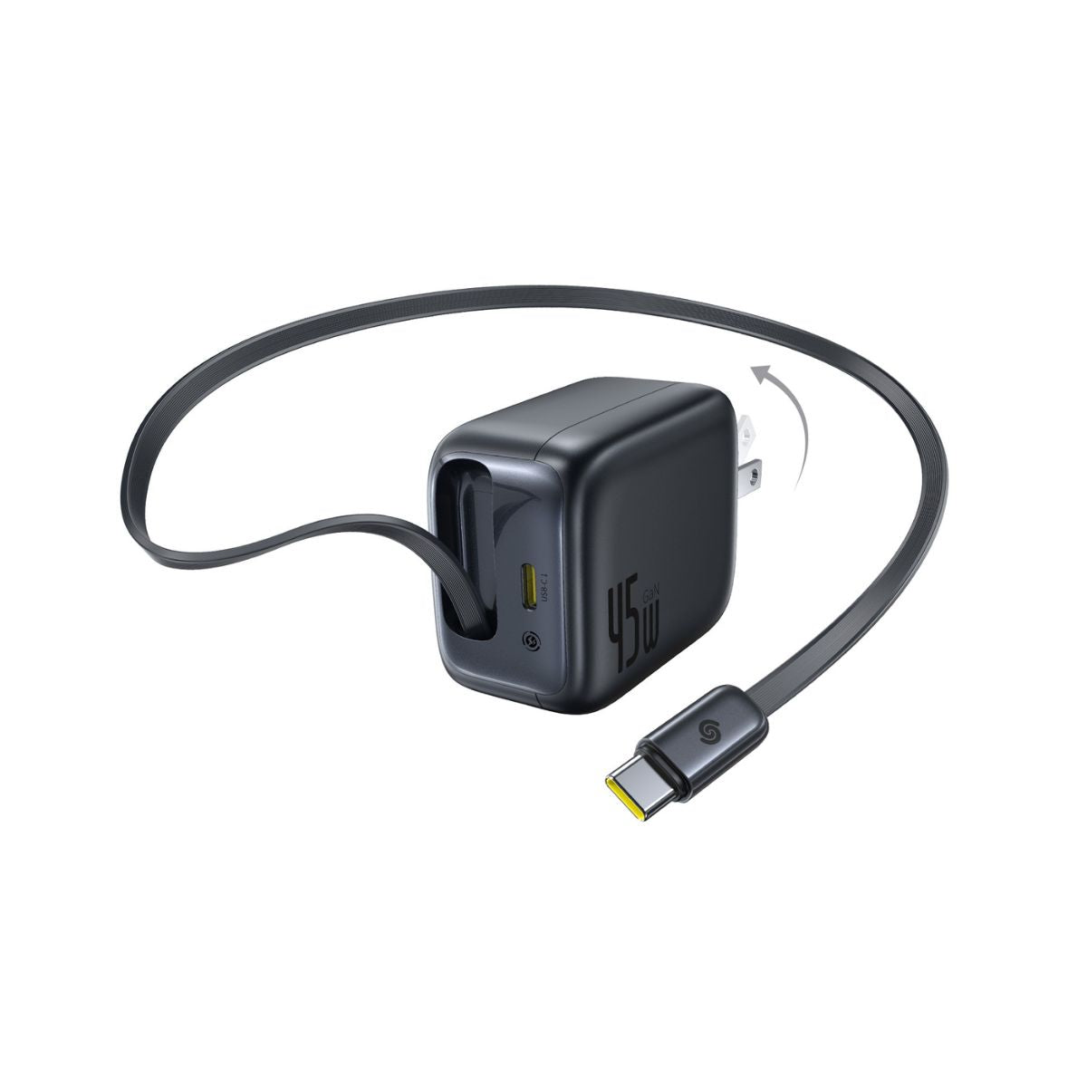 baseus-enercore-cj11-fast-charger-with-retractable-cable-2c-45w image 2