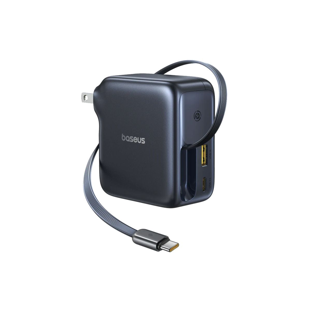 baseus-enercore-cj11-fast-charger-with-retractable-cable-2c-u-100w-gan-wall-char image 1