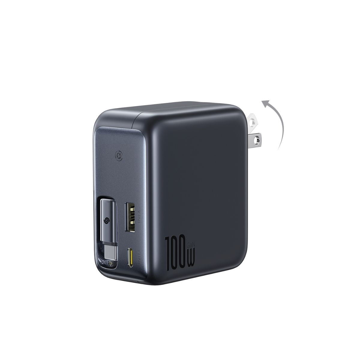 baseus-enercore-cj11-fast-charger-with-retractable-cable-2c-u-100w-gan-wall-char image 4