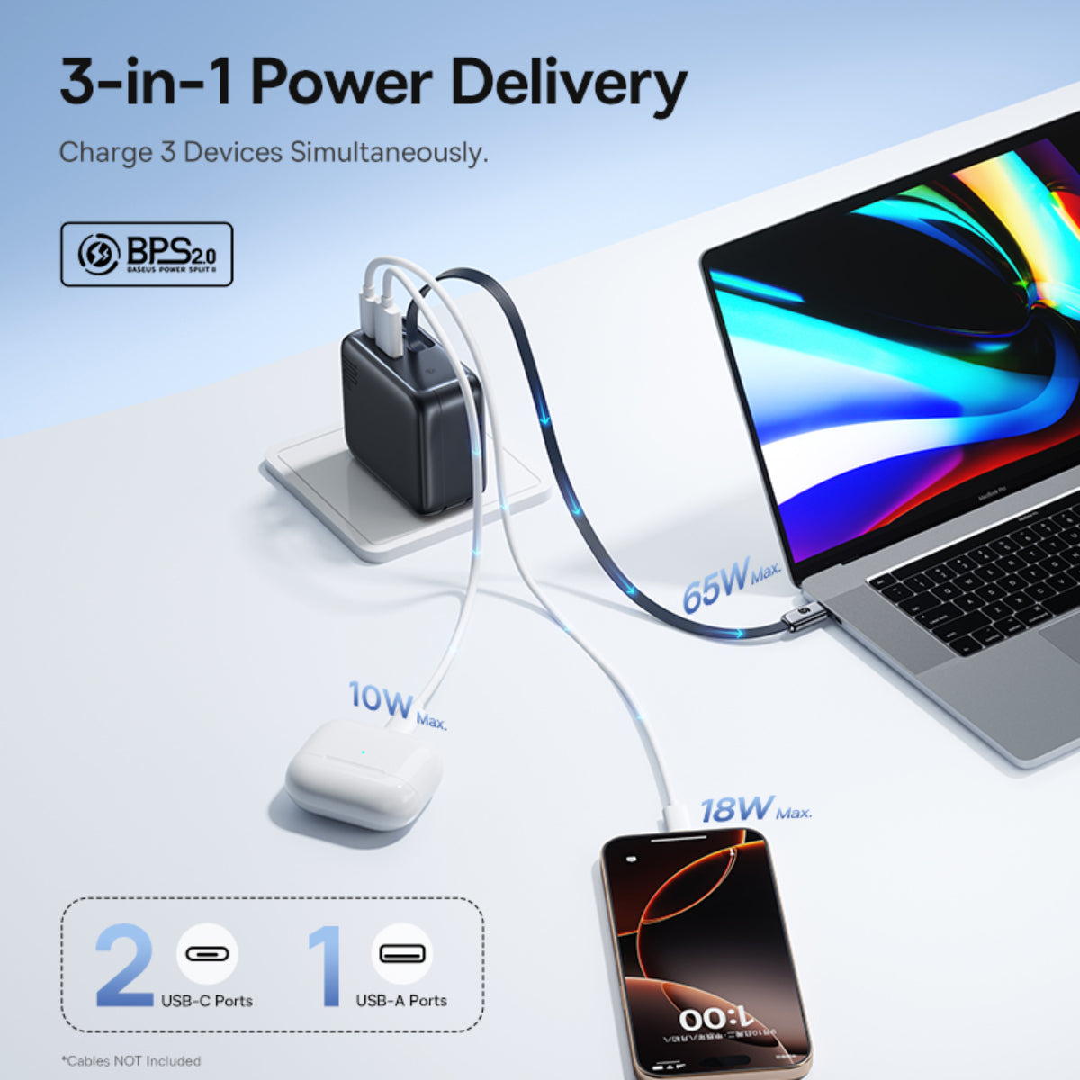 baseus-enercore-cj11-fast-charger-with-retractable-cable-2c-u-100w-gan-wall-char image 6