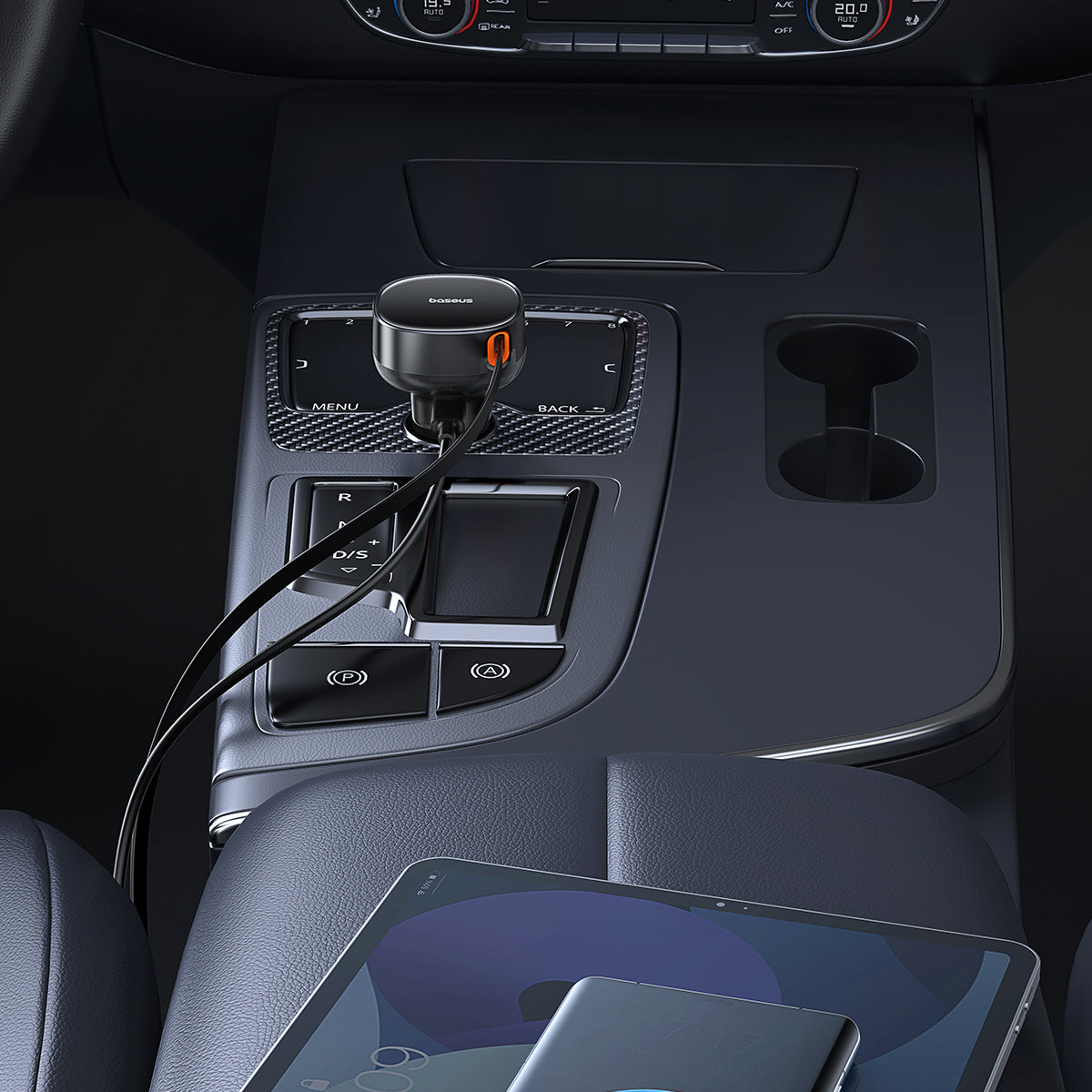 baseus-enjoyment-pro-retractable-usb-c-car-charger-60w-fast-charging-with-retrac image 7