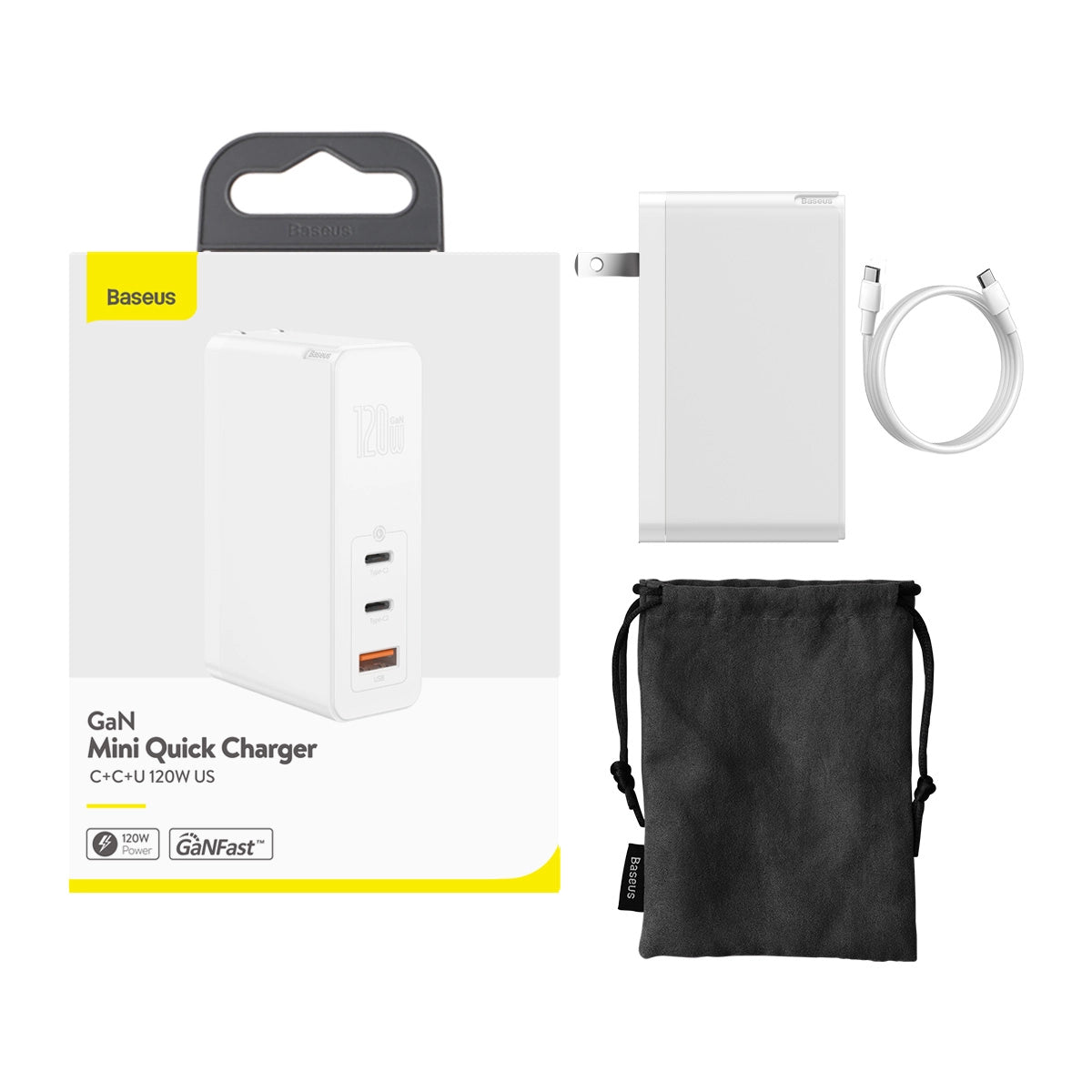 baseus-gan2-pro-120w-3-port-usb-c-fast-wall-charger image 7