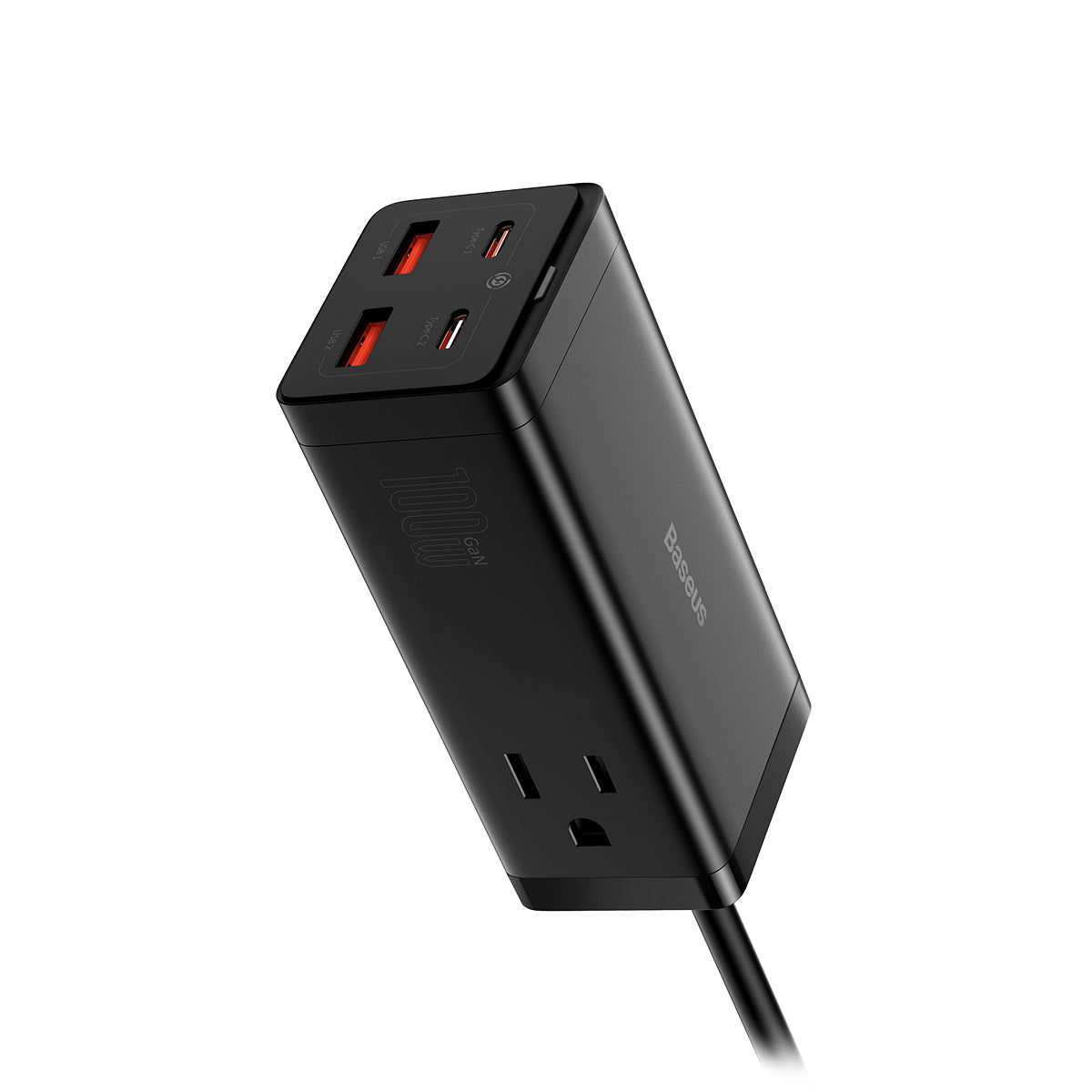 baseus-powercombo-gan3-pro-6-port-100w-desktop-charging-station-with-ac-outlets image 2