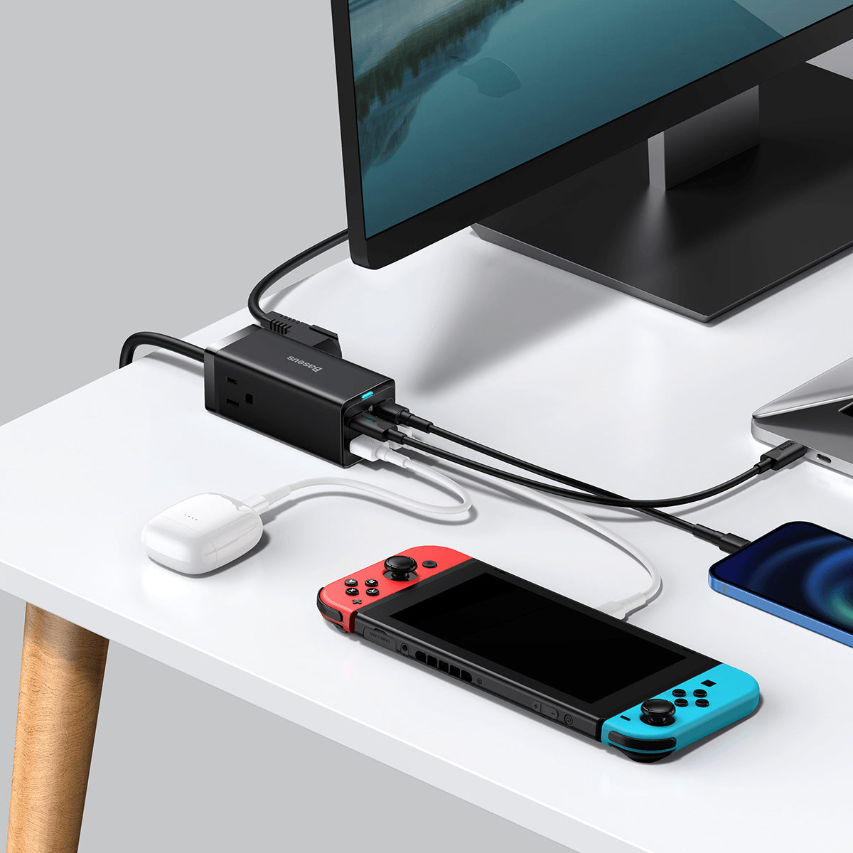 baseus-gan3-pro-6-port-65w-power-strip-with-ac-outlets-and-usb-charging image 8