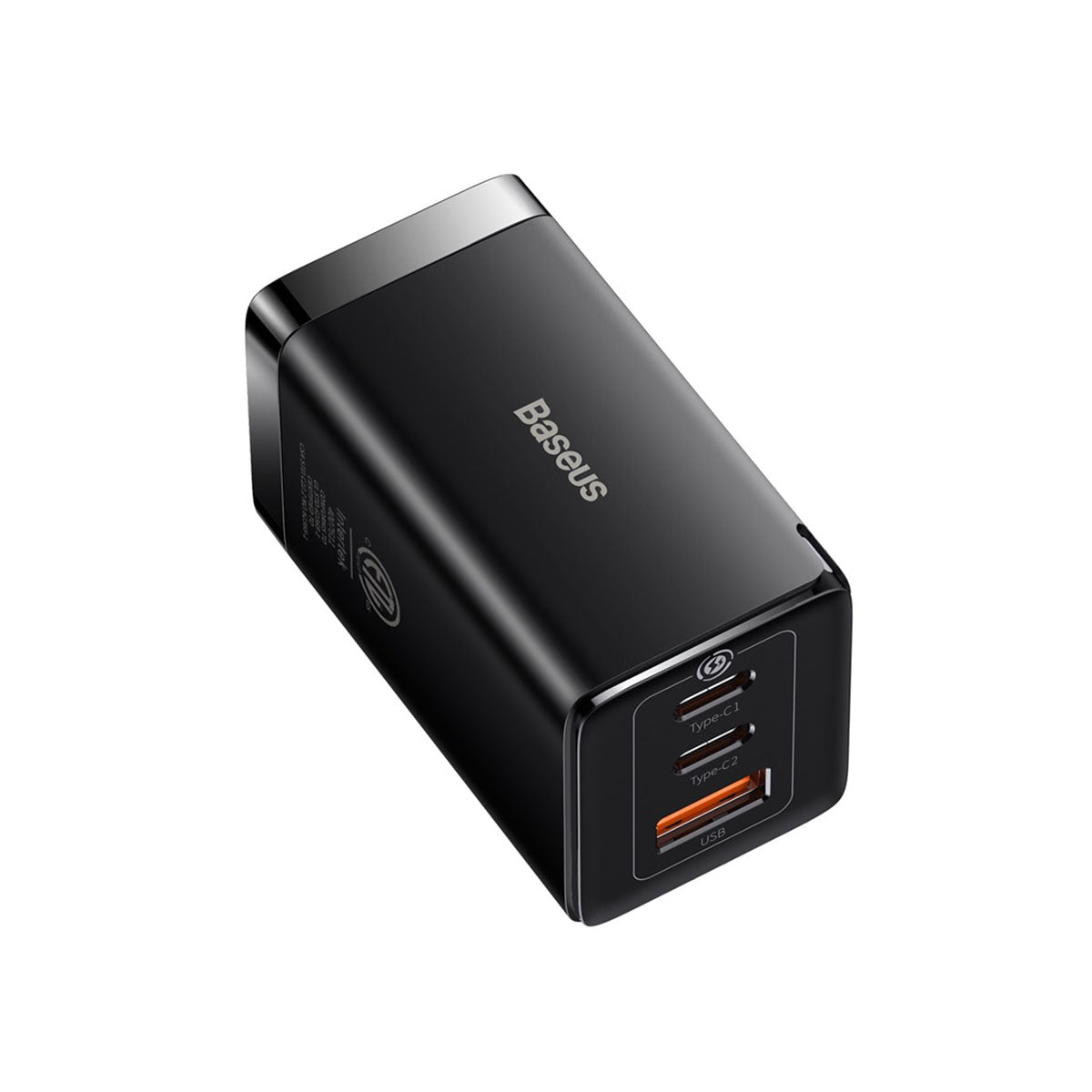 baseus-gan5-pro-3-port-fast-charger-65w-gan-usb-c-wall-charger-for-laptops-table image 2