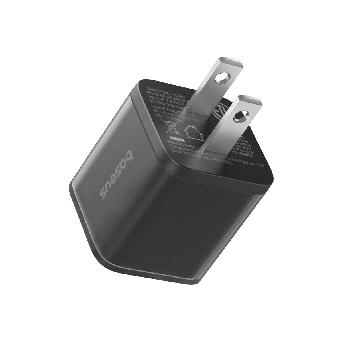 baseus-gan5s-usb-c-fast-charger-30w-compact-gan-wall-charger-for-phones-tablets- image 2