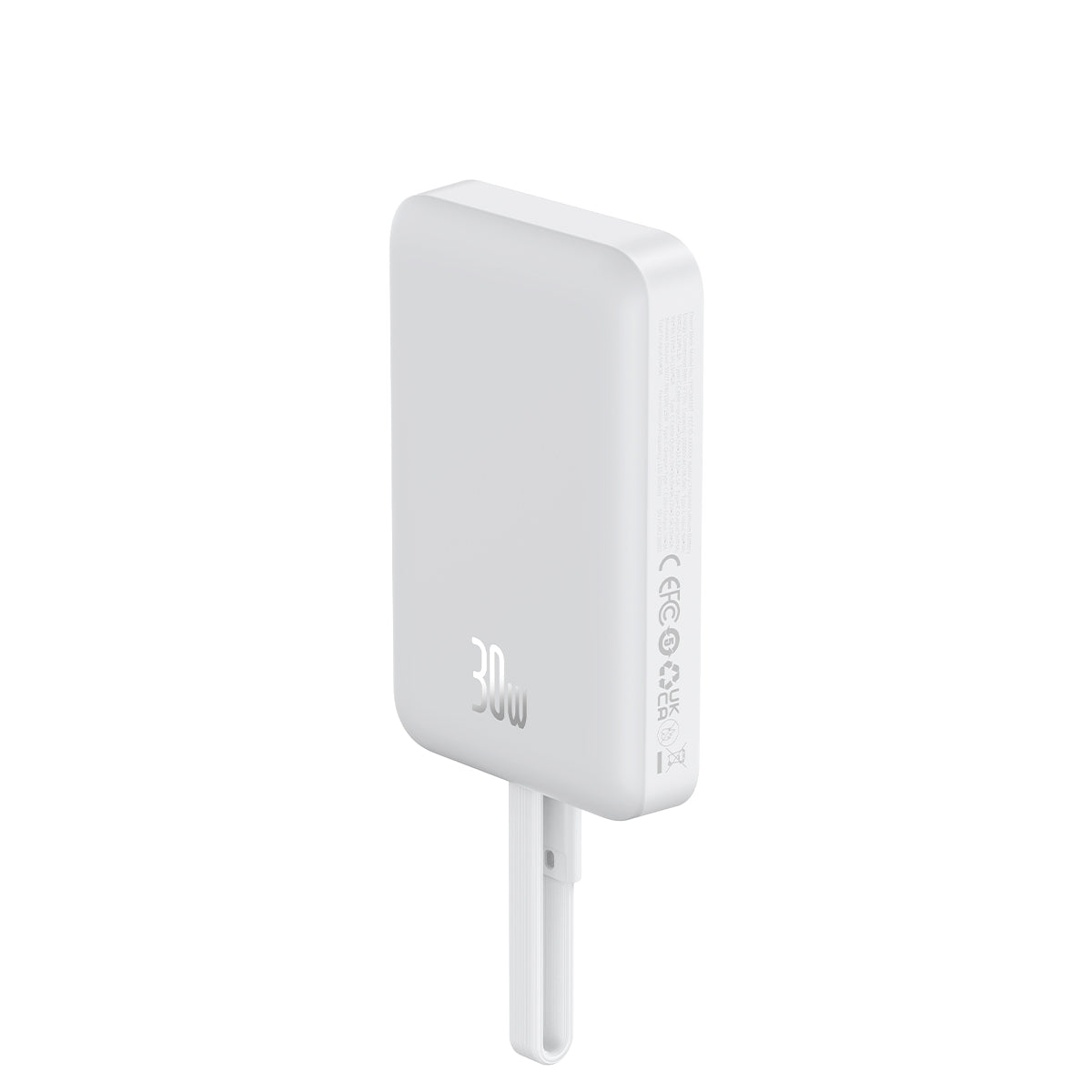 baseus-magnetic-power-bank-30w-10000mah-with-built-in-usb-c-cable image 2