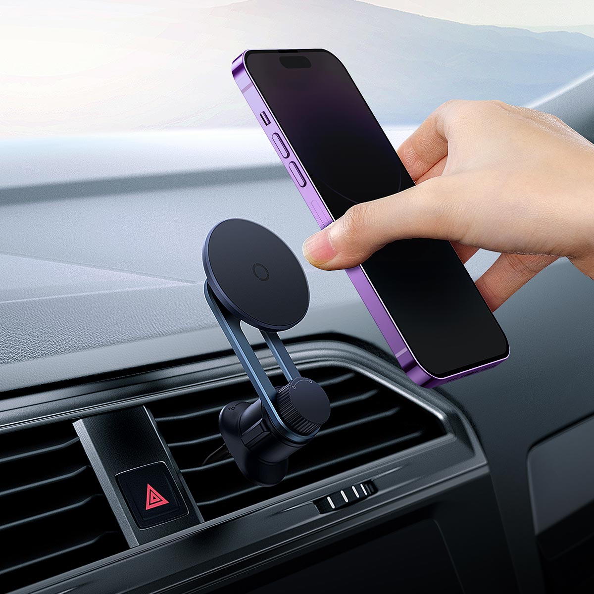 baseus-magpro-magnetic-car-vent-mount-with-secure-grip image 8