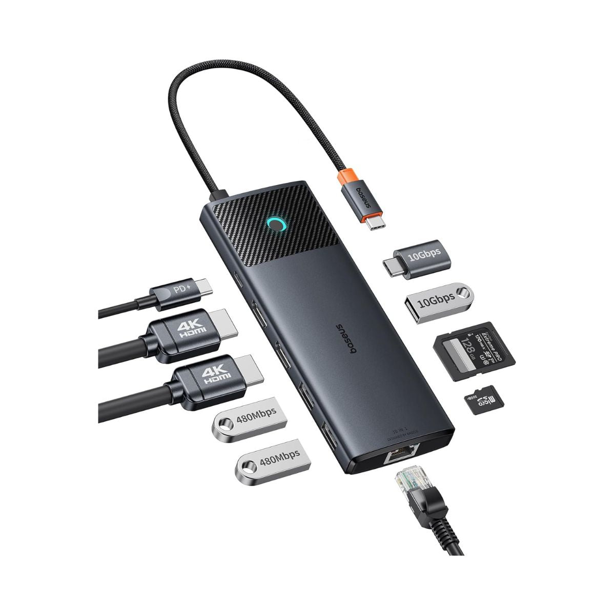 baseus-metal-gleam-series-ii-10-in-1-usb-c-hub-with-dual-4k-120hz-display-and-10 image 3