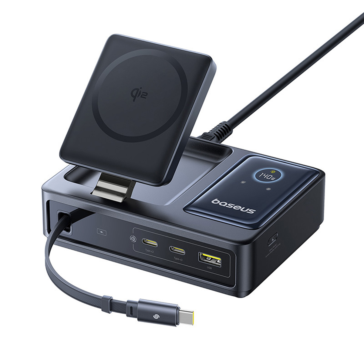 baseus-nomos-5-in-1-desktop-charger-qi2-140w image 4