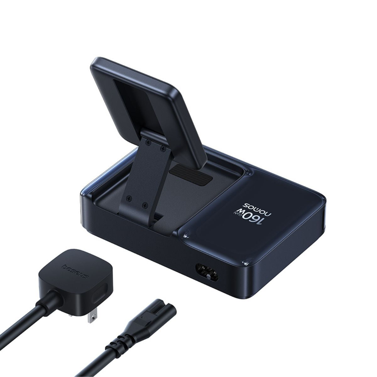 baseus-nomos-nh21-5-in-1-desktop-charging-station-160w-gan-with-15w-wireless-cha image 2