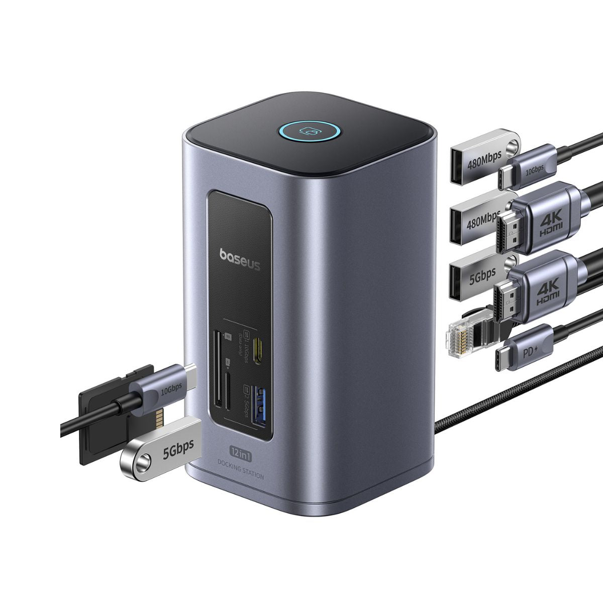 baseus-nomos-nu1-air-win-12-in-1-docking-station-with-100w-pd-and-10gbps image 4