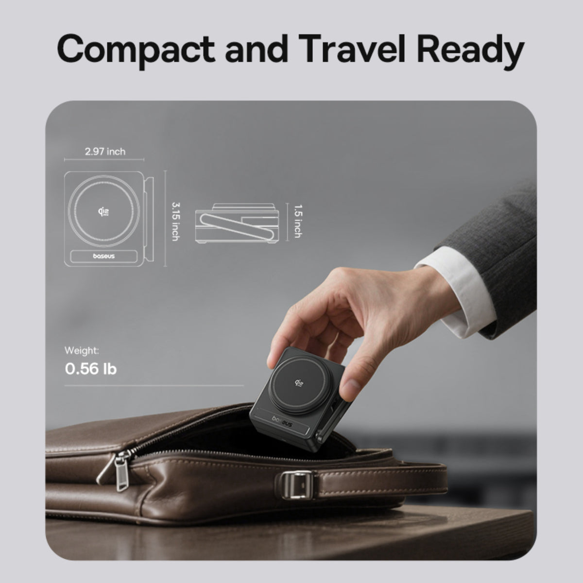 baseus-picogo-af21-3-in-1-qi2-2-wireless-charger-25w-for-phone-watch-and-earbuds image 6